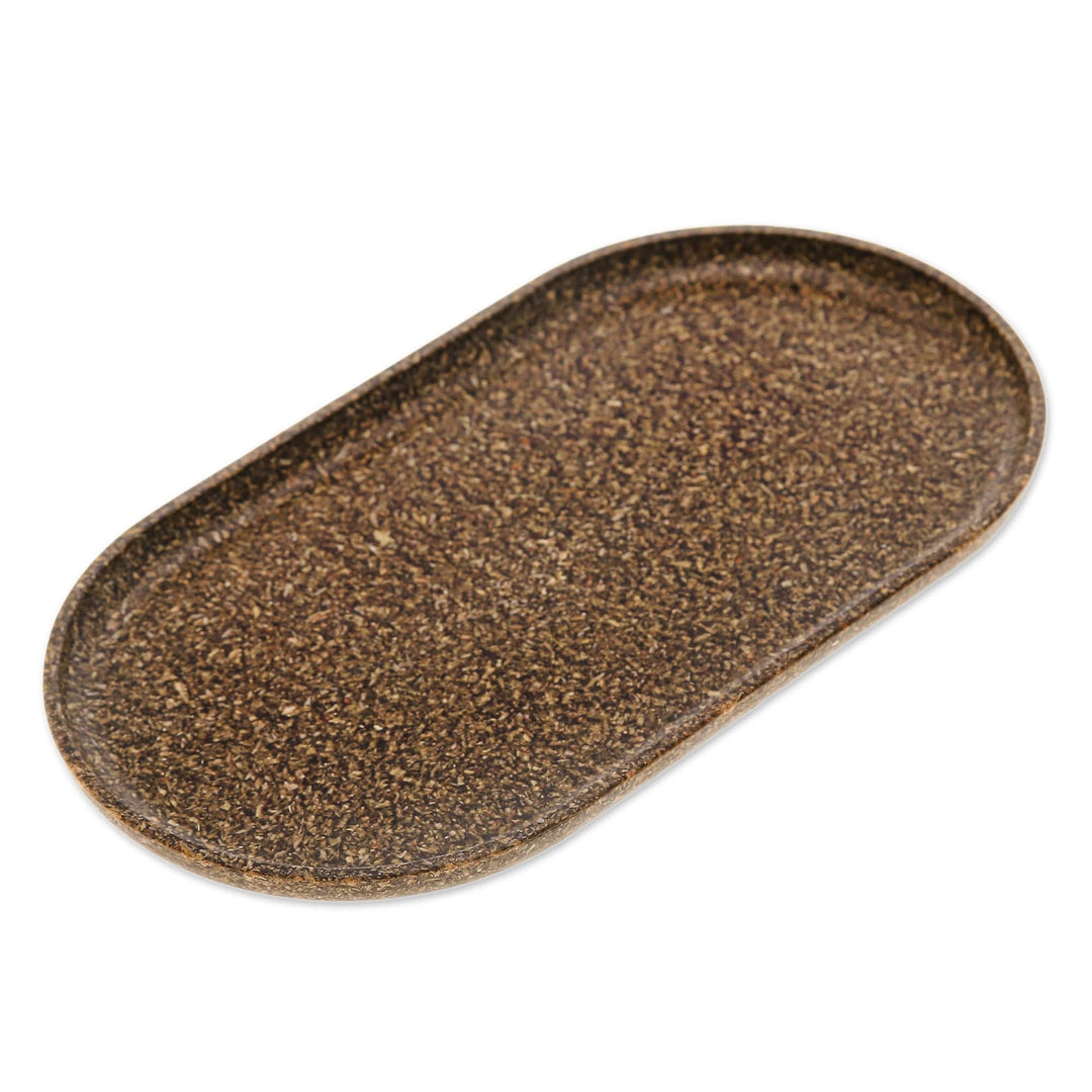 Dark Green Recycled Rice Husk Bio-Composite Capsule Tray - Practical Dark Green
