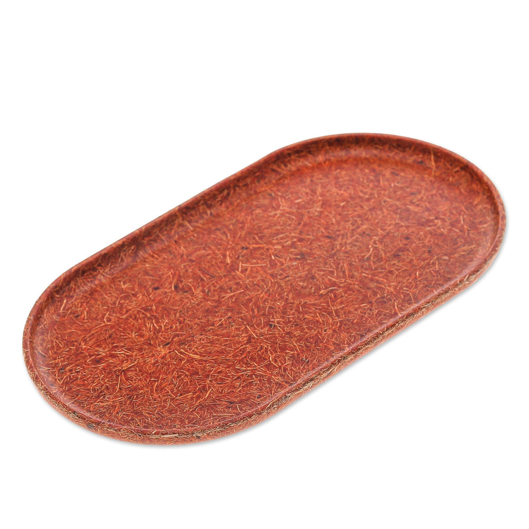 Orange Recycled Coconut Fiber Bio-Composite Capsule Tray - Handy Orange
