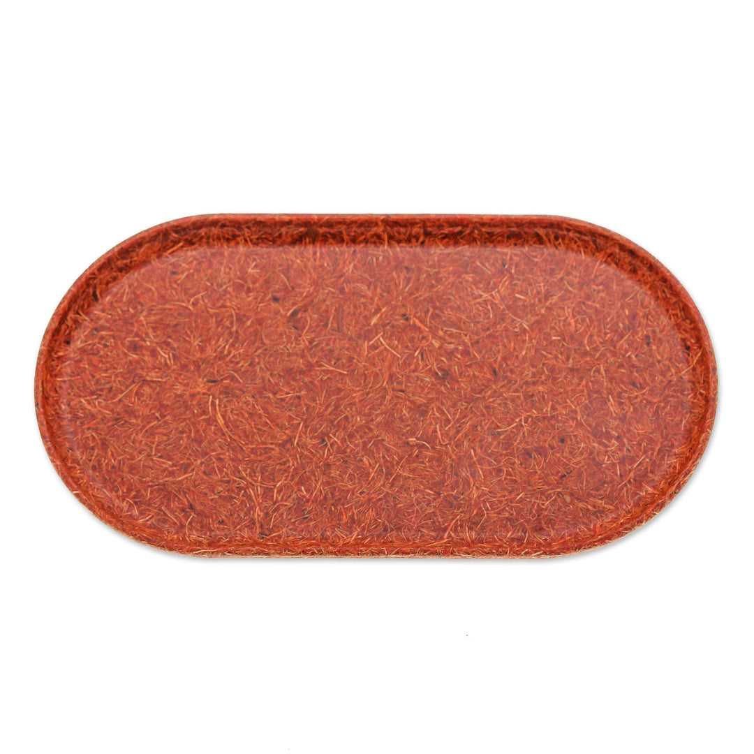 Orange Recycled Coconut Fiber Bio-Composite Capsule Tray - Handy Orange