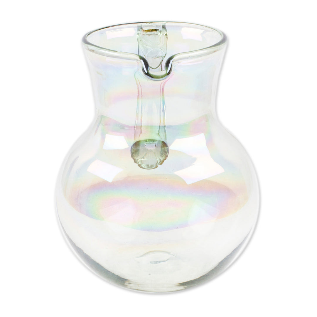 Splendo Eco-Friendly Clear Handblown Recycled Glass Pitcher - Ethereal Splendo ...