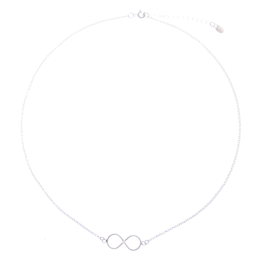 Sterling Silver Infinity Pendant Necklace Made in Thailand - Infinite Charm