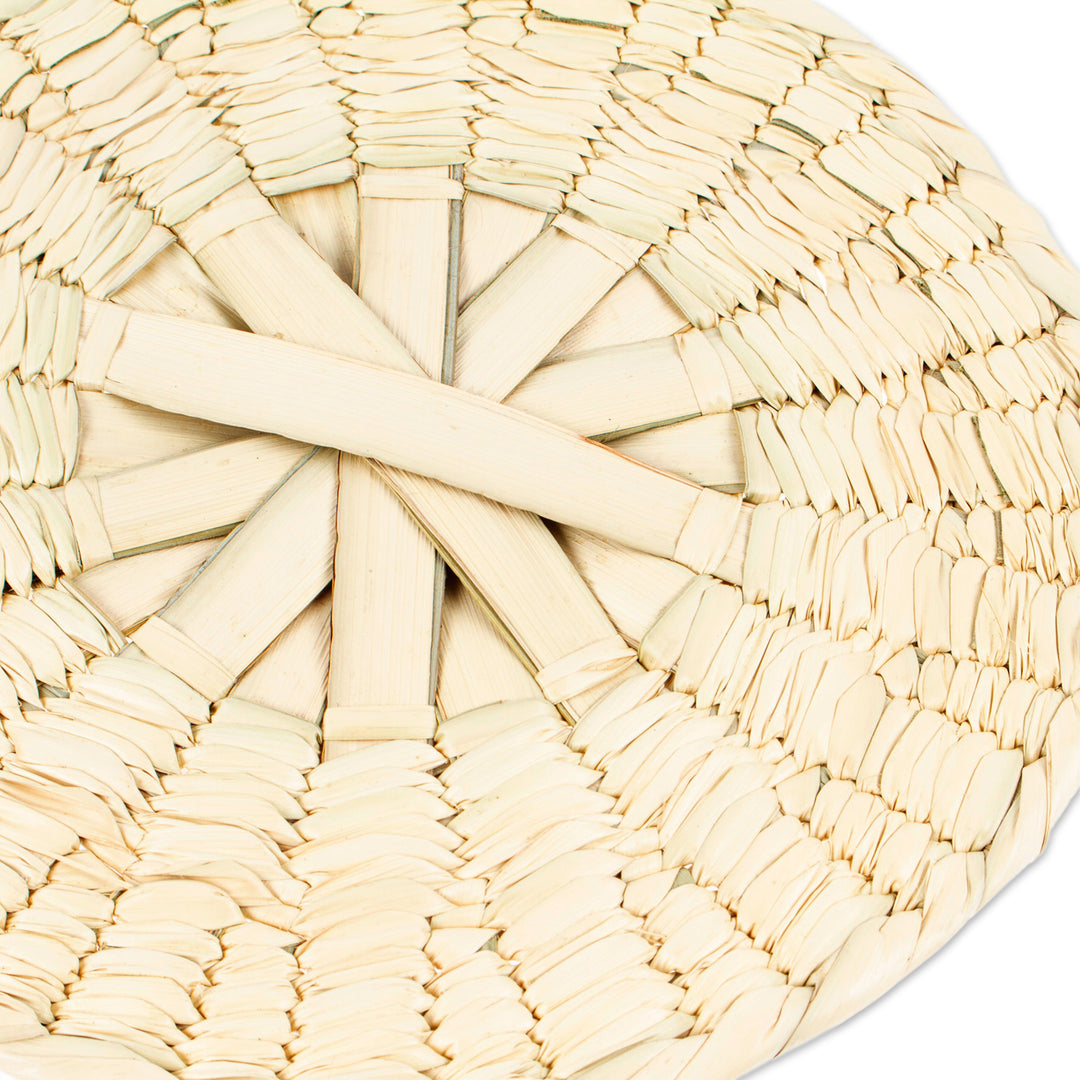 Decorative & Utilitarian Palm Fiber Fan Hand-Woven in Mexico - Breezy Style