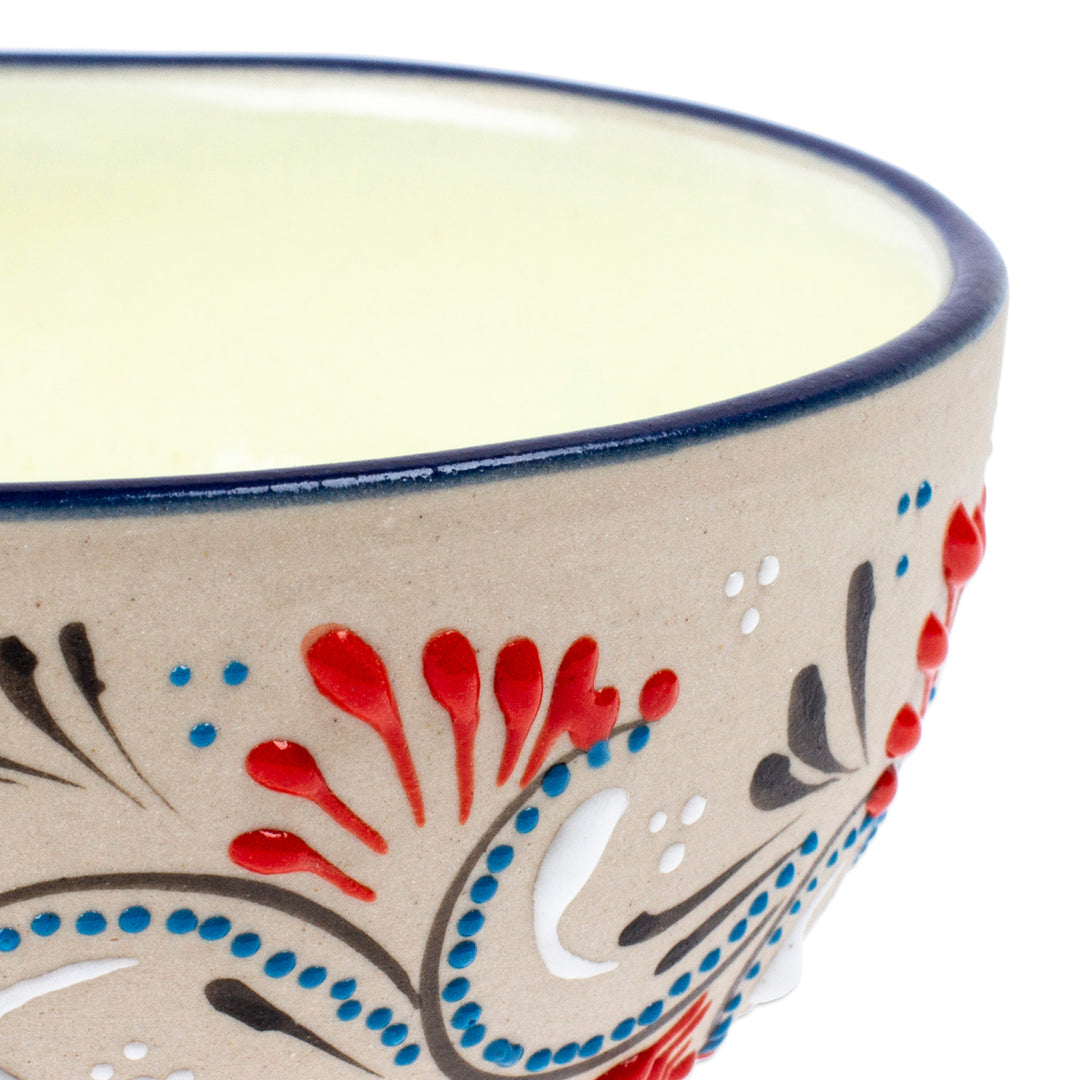 Colorful Ceramic Serving Bowl from Mexico - Mexican Fantasy