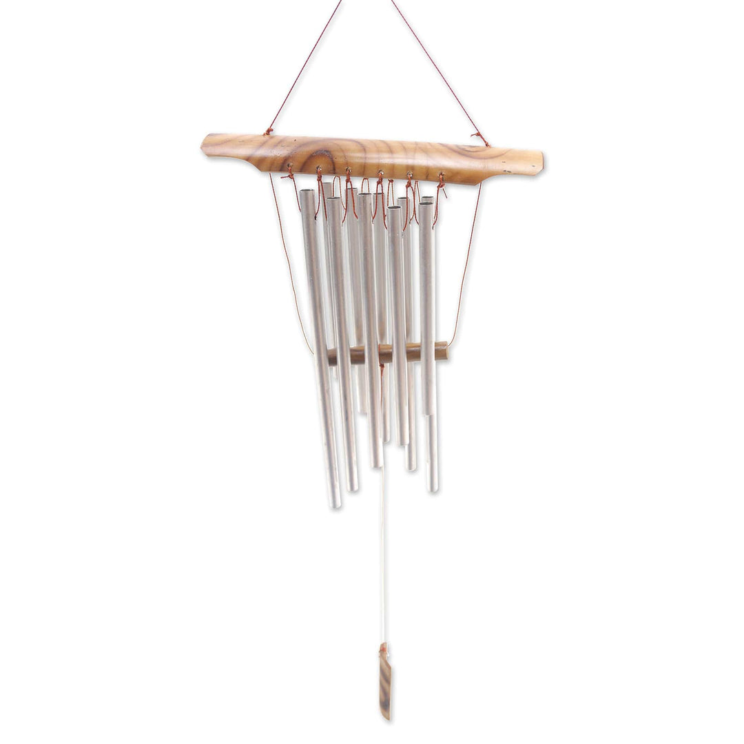 Bamboo and Aluminum Wind Chimes Handcrafted in Bali - Echo of Voice