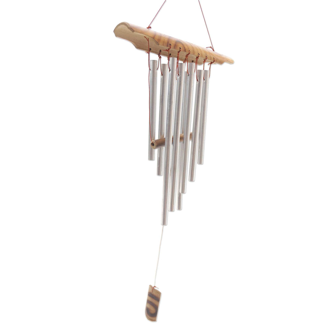 Bamboo and Aluminum Wind Chimes Handcrafted in Bali - Echo of Voice