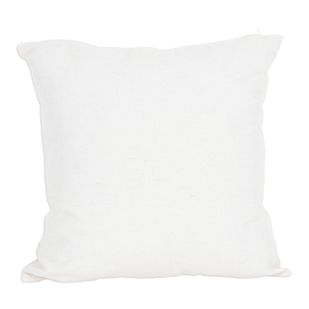 Set of 3 Printed Feather and Geometric Cushion Covers - Feather Glory