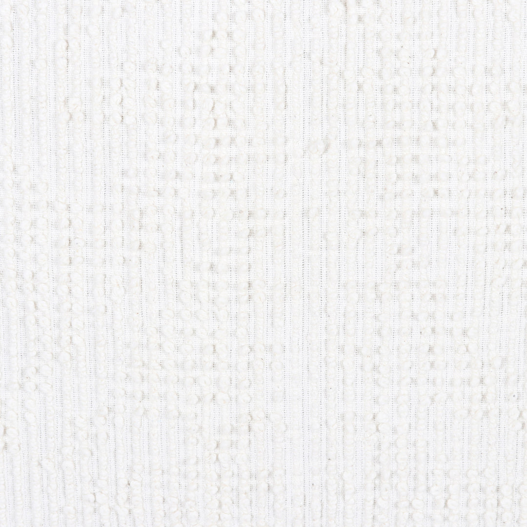 Pair of Ivory Cotton Cushion Covers with Tassels from India - Ivory Passion