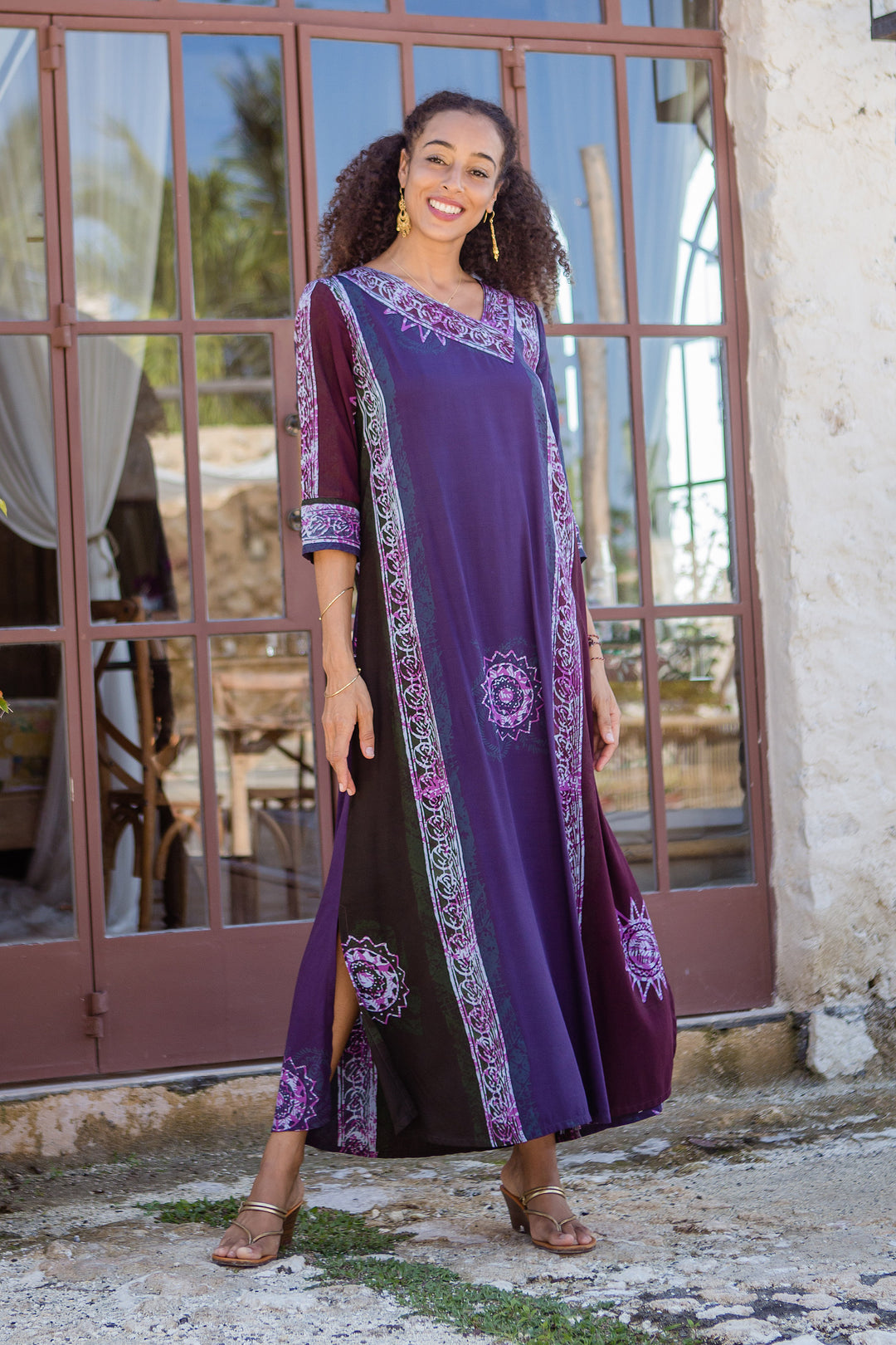 Vintage Magenta Batik