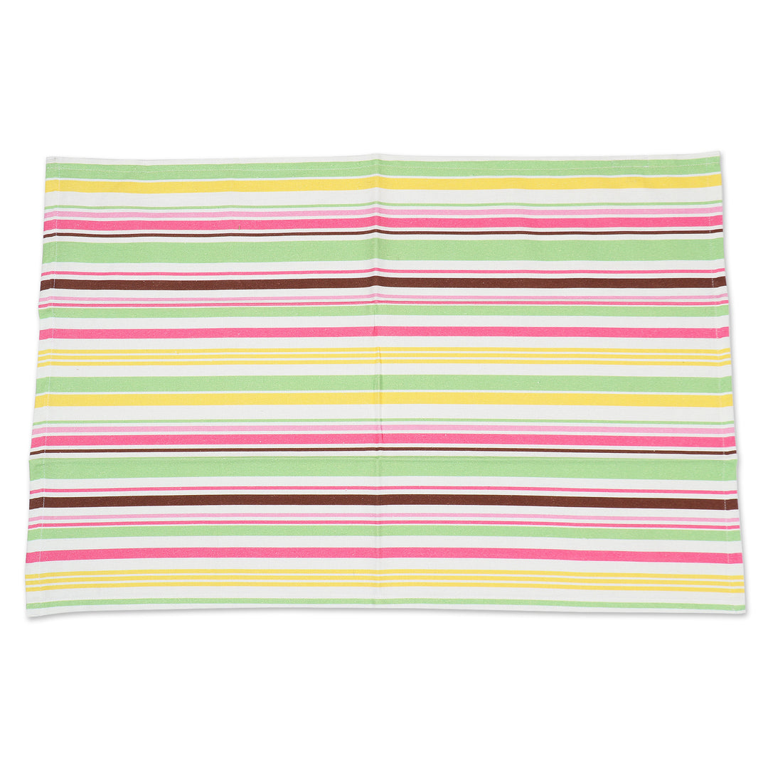 Set of Three Colorful Cotton Dish Towels with Printed Motifs - Sweet Happiness