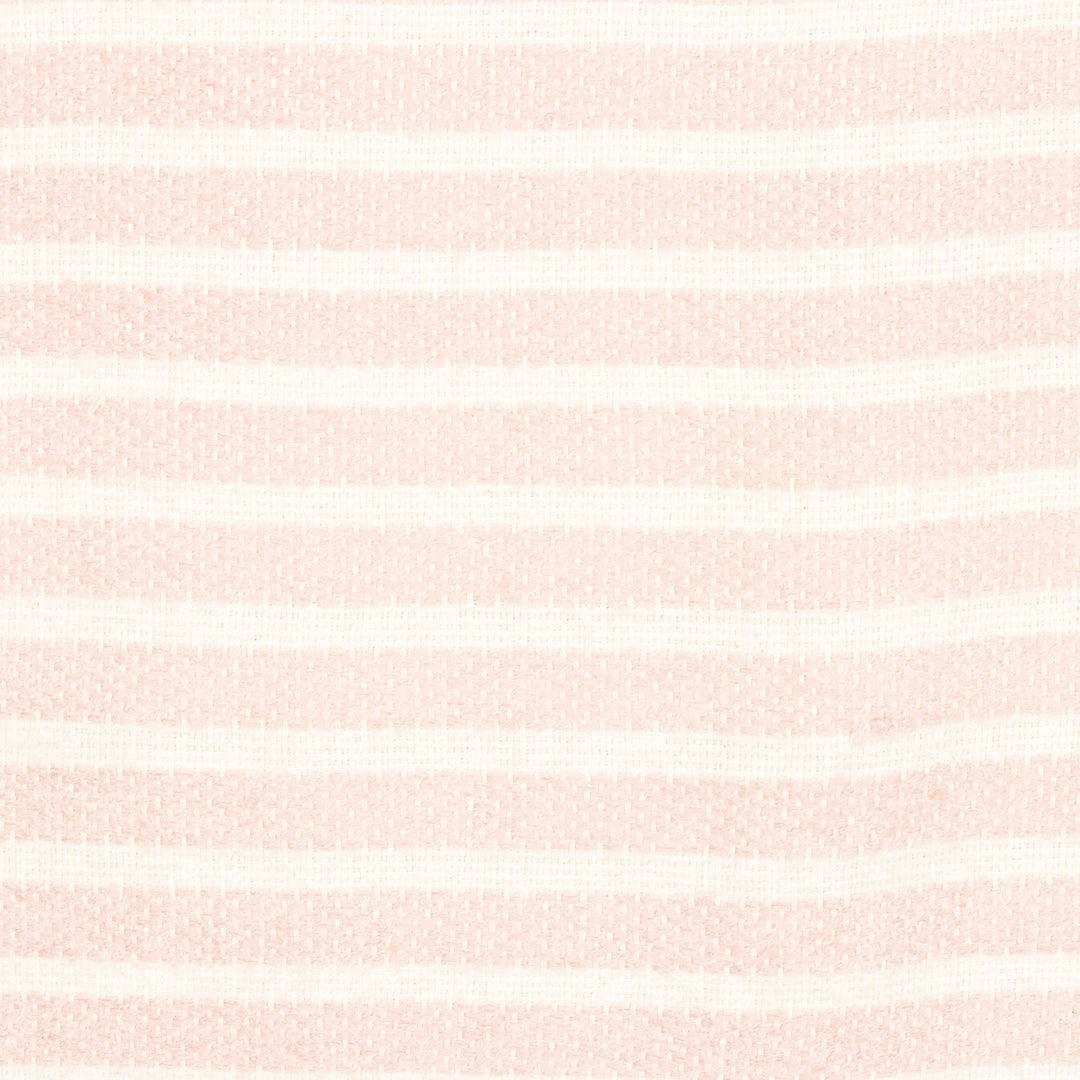 Striped Cotton Throw Blanket in Dusty Mauve and Vanilla Hues - Mauve Trends