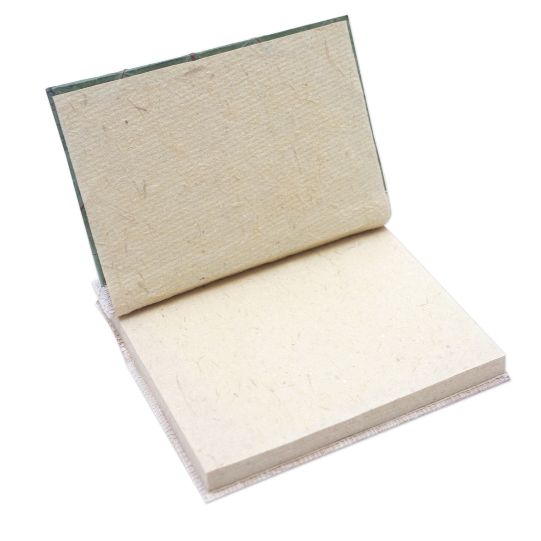 Hand-Crafted Eco-Friendly Natural Fiber Leaf-Themed Journal - Wisdom