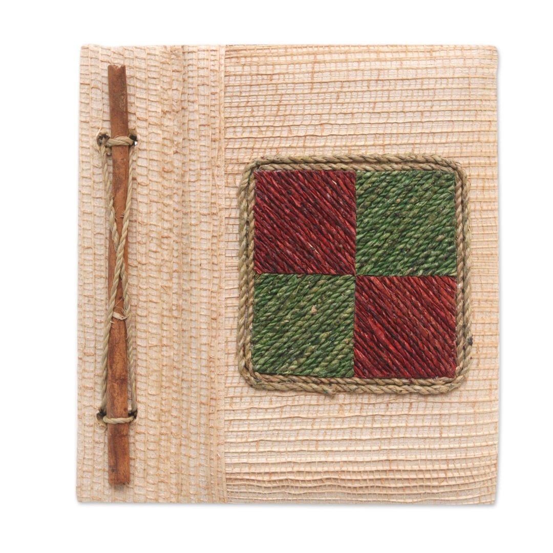 Eco-Friendly Handcrafted Natural Fiber Journal from Bali - Chromatic Nature