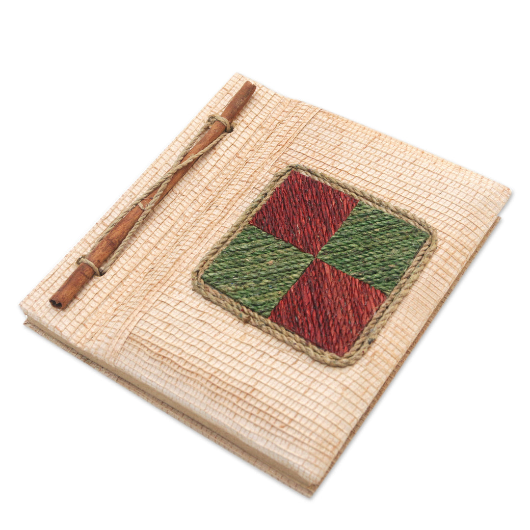 Eco-Friendly Handcrafted Natural Fiber Journal from Bali - Chromatic Nature
