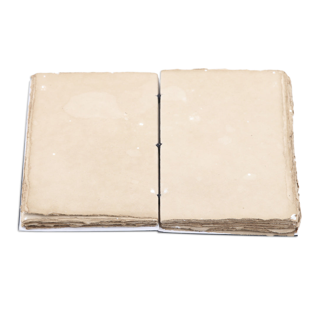 Handmade Paper Journal with 72 Pages and Printed Cover - Shiva's Eye