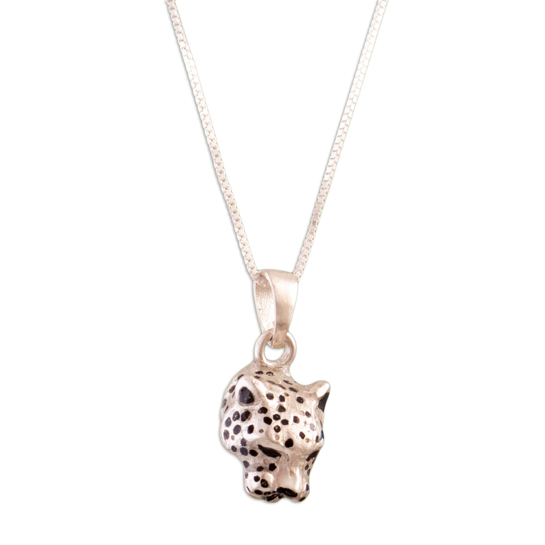 Jaguar Sterling Silver  Pendant Necklace - Courage Deity