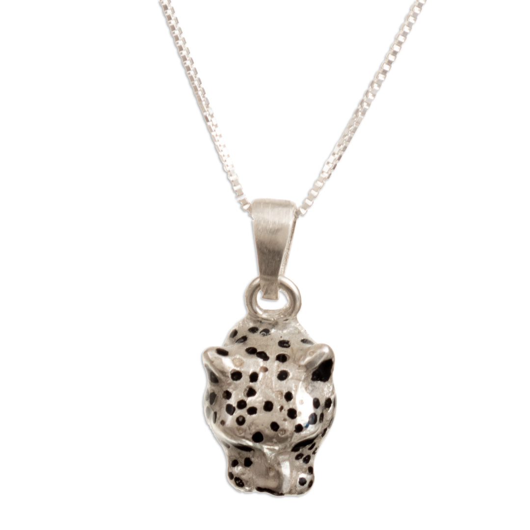Jaguar Sterling Silver  Pendant Necklace - Courage Deity