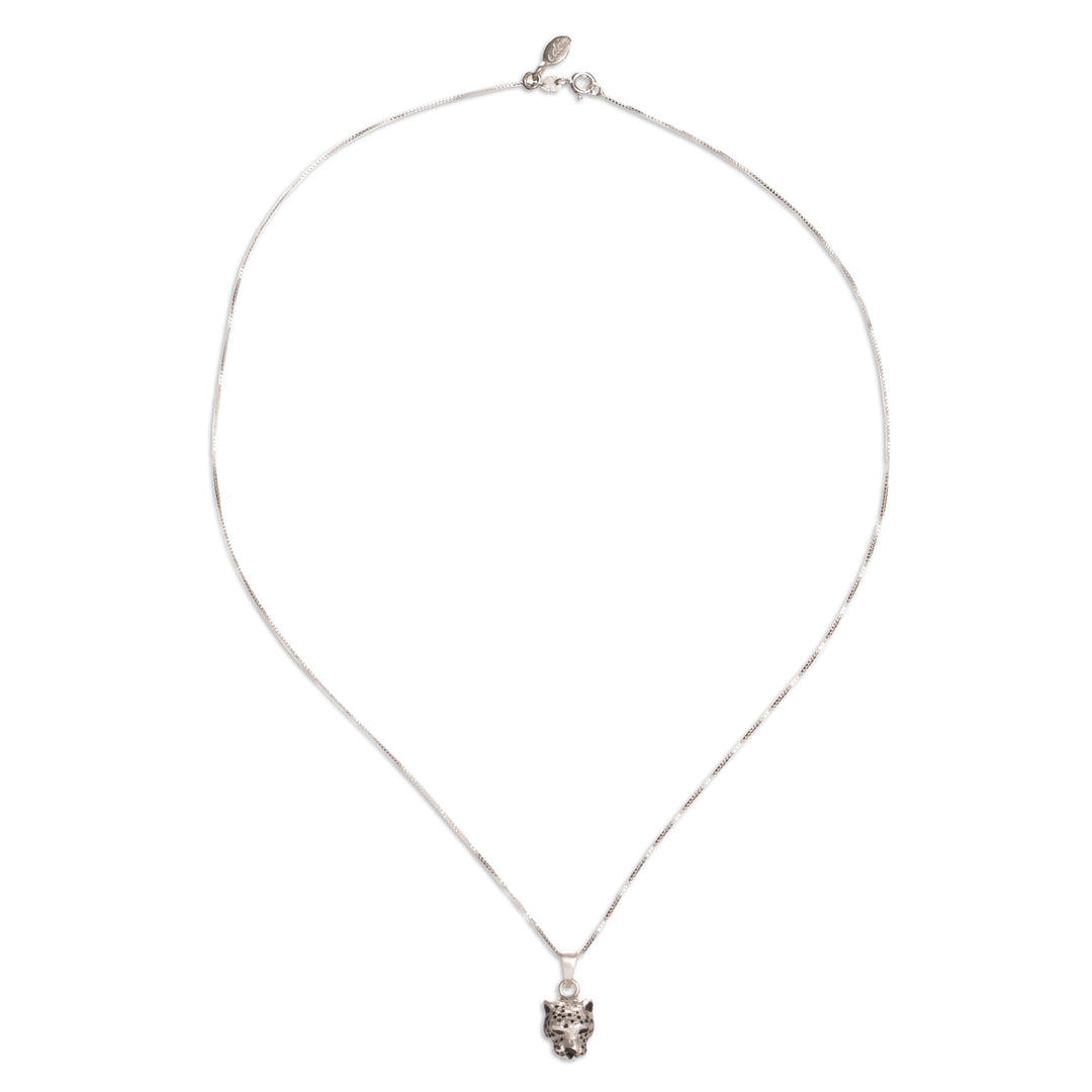 Jaguar Sterling Silver  Pendant Necklace - Courage Deity