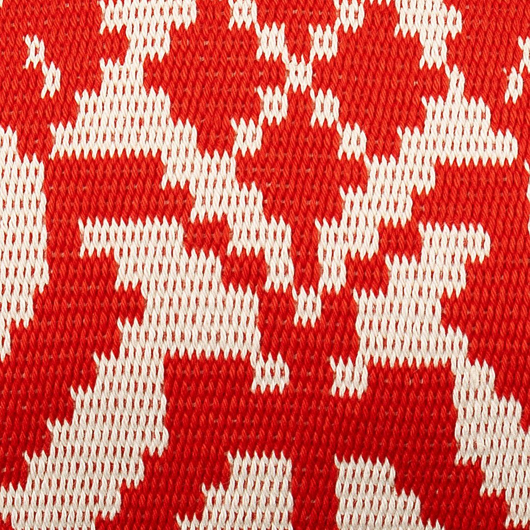 Handloomed Cajarmarca Heart-Themed Cushion Cover - Free Heart