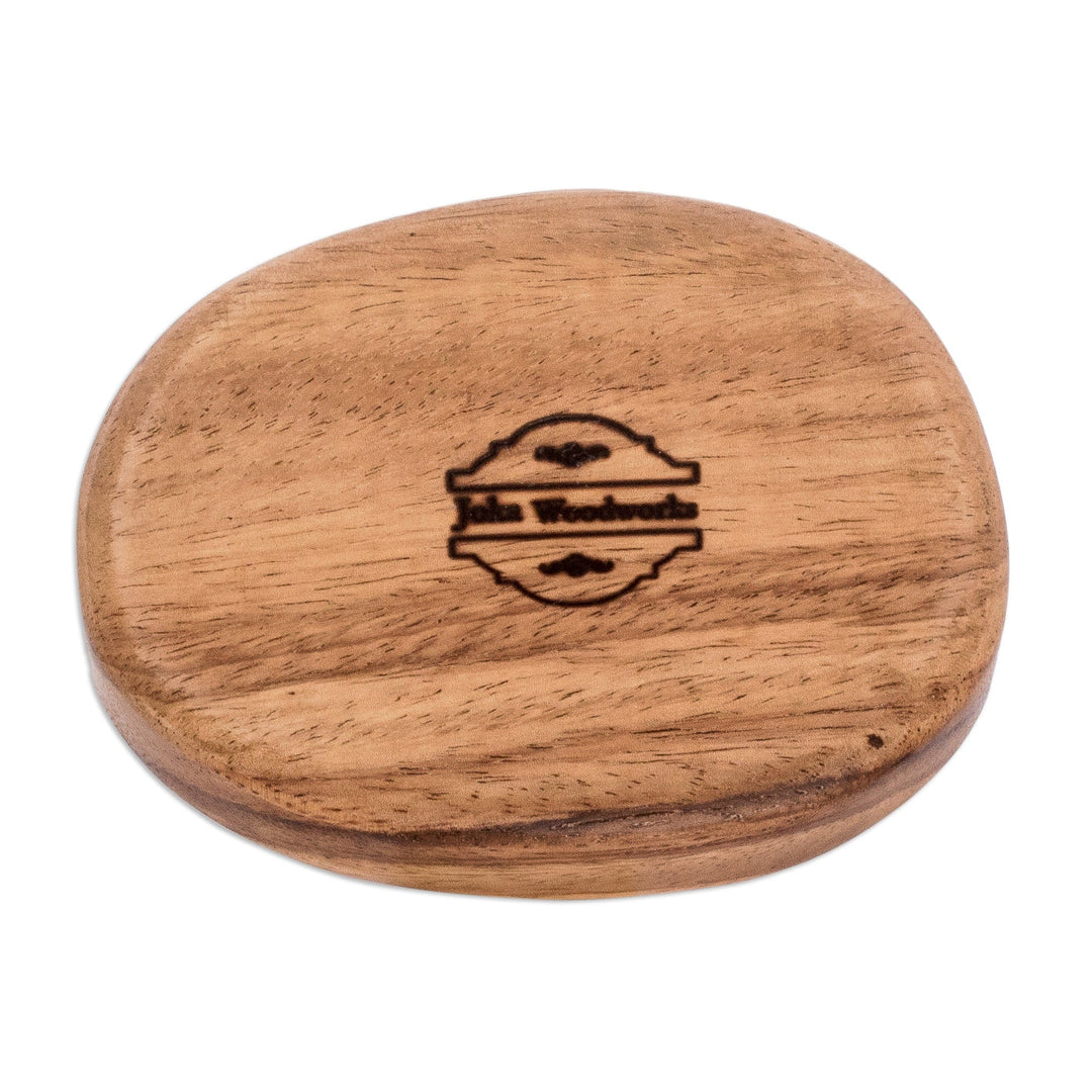 Handcrafted Oval-Shaped Conacaste Wood Snack Plate (Small) - Subtle Delights