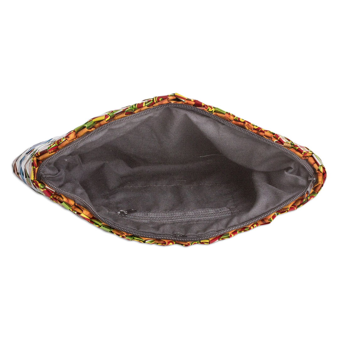 Eco-Friendly Colorful Metalized Wrapper Toiletry Case - Shining Party