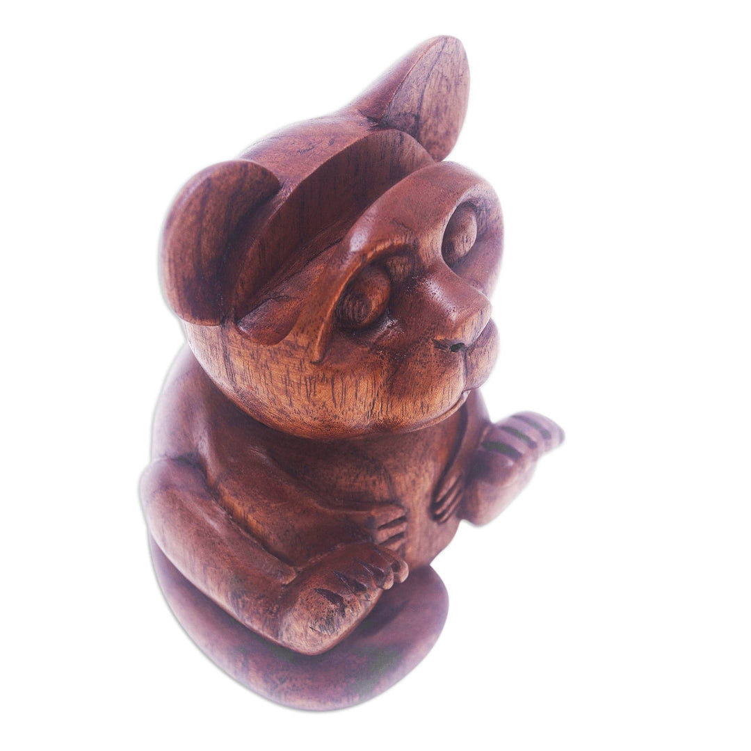 Hand-Carved Jempinis Wood Koala Eyeglasses Holder - Baby Koala