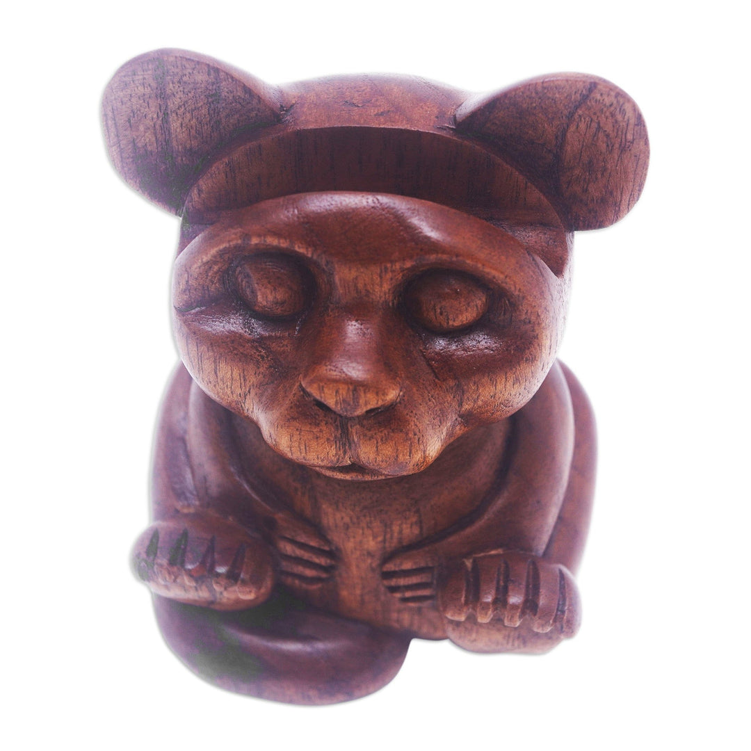 Hand-Carved Jempinis Wood Koala Eyeglasses Holder - Baby Koala