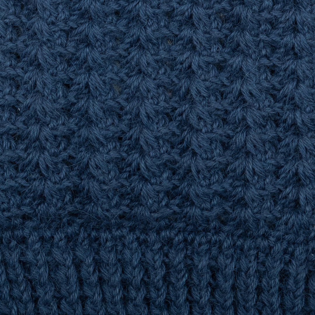 Caribbean Blue 100% Alpaca Hat Crocheted in Peru - Caribbean Blue