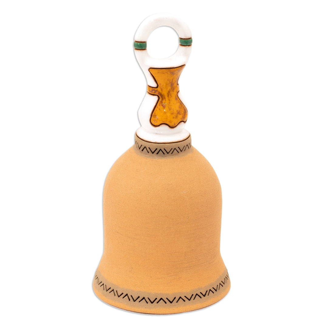 Fish-Themed Decorative Ceramic Bell Made & Painted by Hand - Underwater Melody