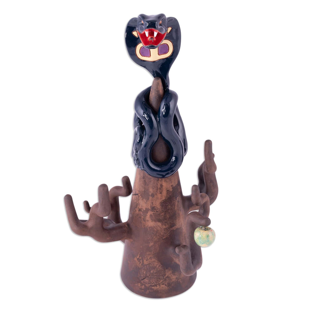 Handmade Tree of Knowledge Themed Ceramic Jewelry Stand - Tree of Knowledge