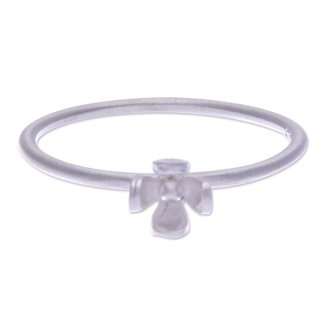 Sterling Silver Floral Cocktail Ring in a Matte Finish - Spring in Heaven