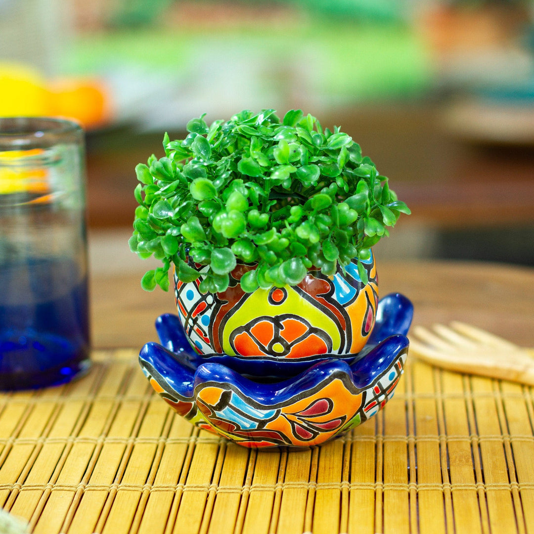 Talavera Eden in Indigo