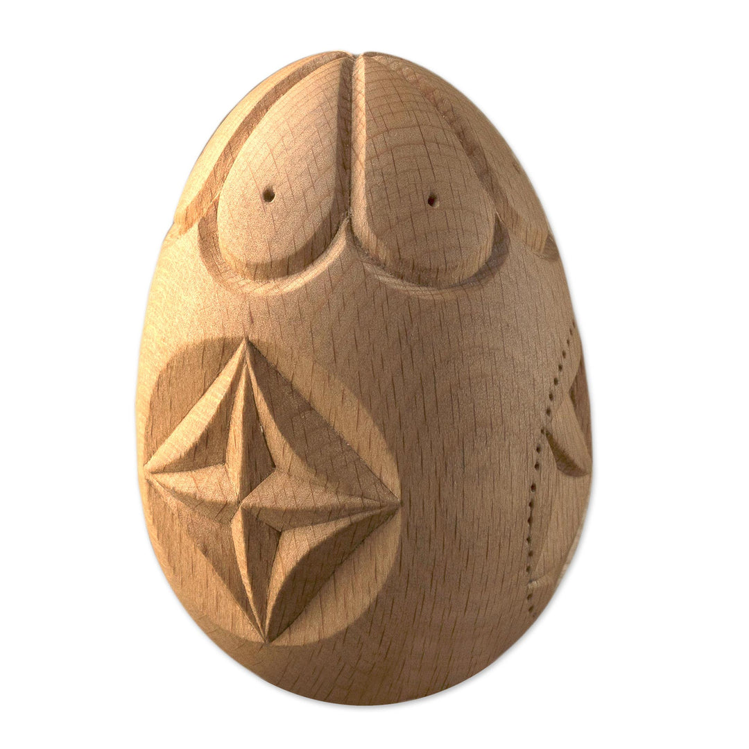 Flower Motif Armenian Good Luck Wood Amulet - Flower Amulet