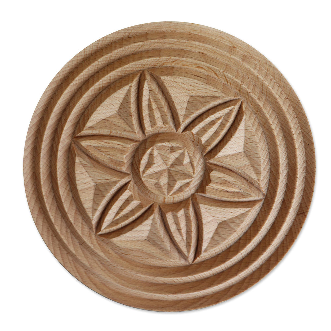 Hand Carved Beechwood Cookie Press from Armenia - Sweet Traditions