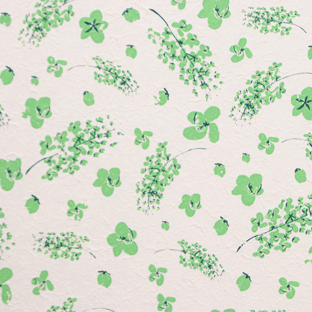 Handmade Eco-Friendly Floral Saa Wrapping Paper (Set of 3) - Blooms & Hues