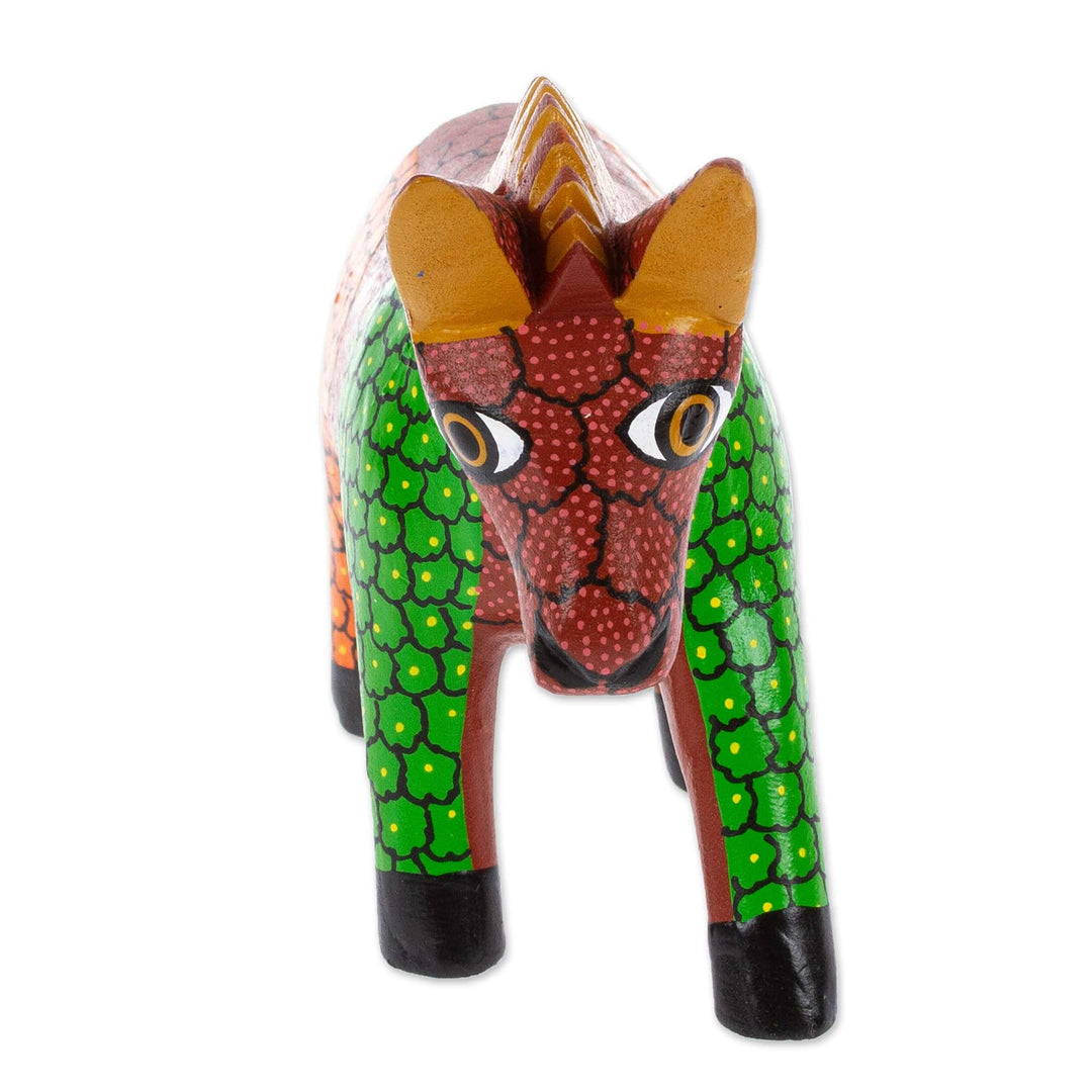 Colorful Wood Donkey Alebrije Figurine Painted by Hand - Delightful Donkey