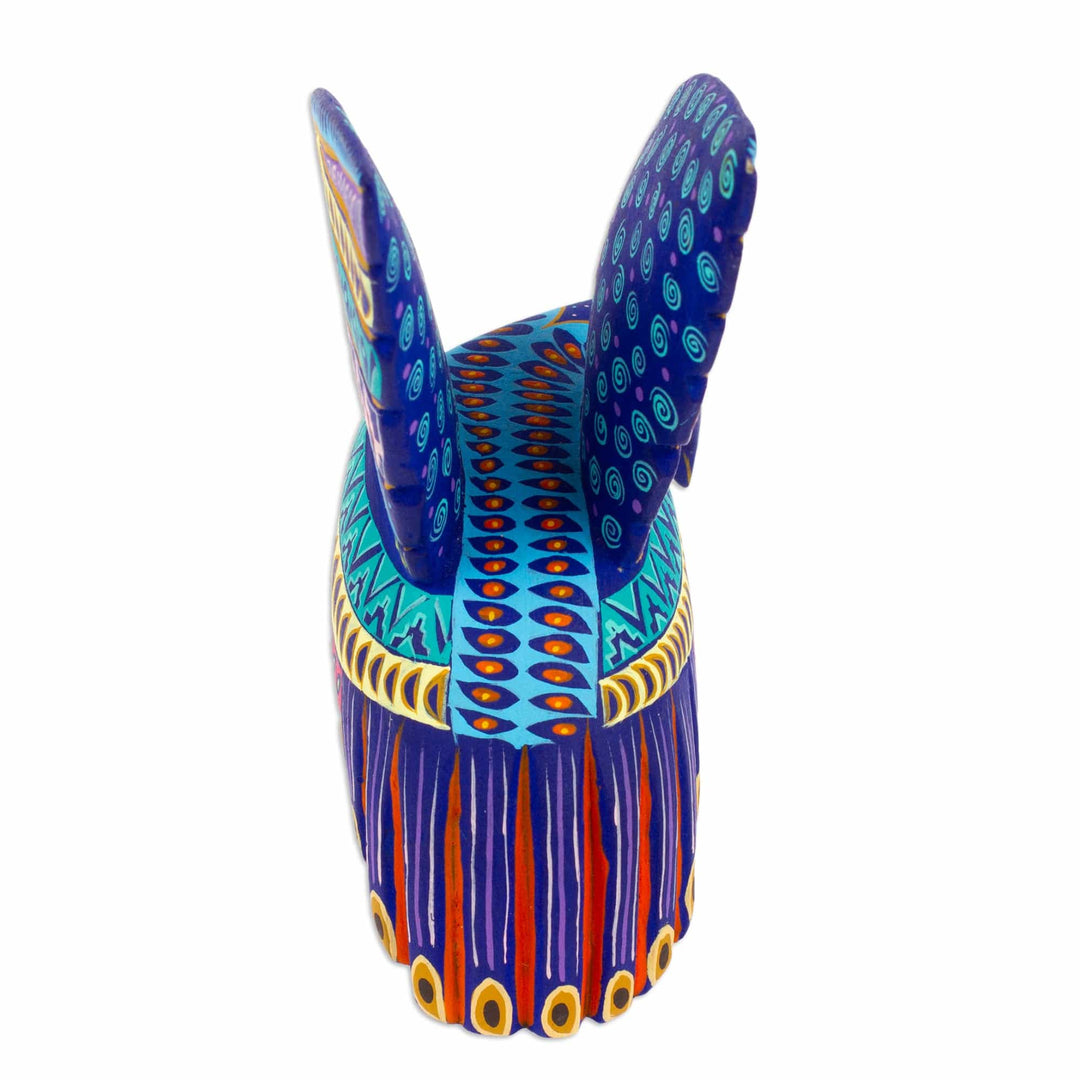 Wood Alebrije Eagle Figurine Hand-Painted in Mexico - Glorious Eagle