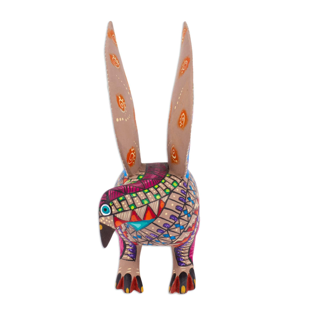 Colorful Hand-Painted Mexican Wood Alebrije Eagle Figurine - Breathtaking Eagle