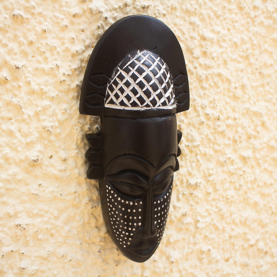 African Handmade Wood Wall Mask - Lovely