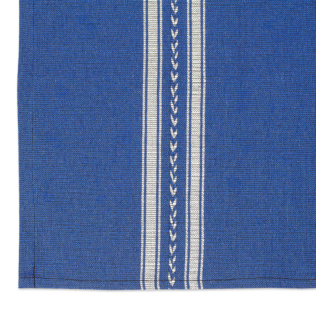 Blue & White Hand-Woven Zapotec Cotton Placemat from Mexico - Magical Blue