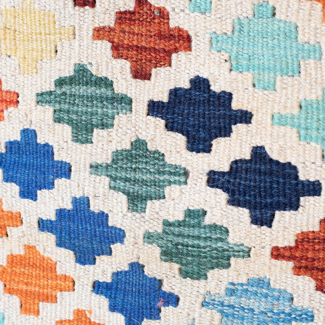 Handwoven Wool Area Rug in a Colorful Palette (2.5x4) - Colors from the Silk Road