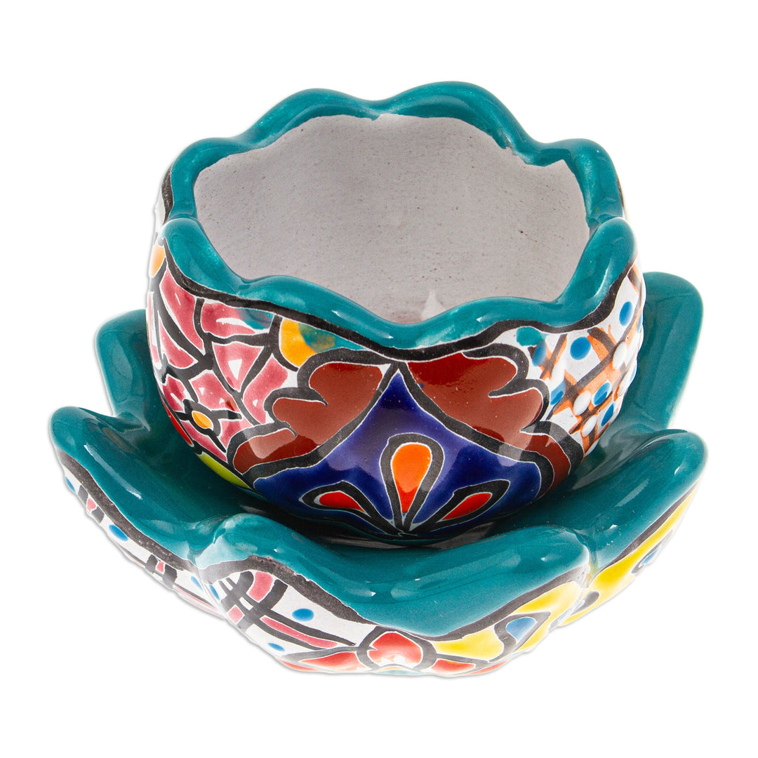 Talavera Eden in Teal