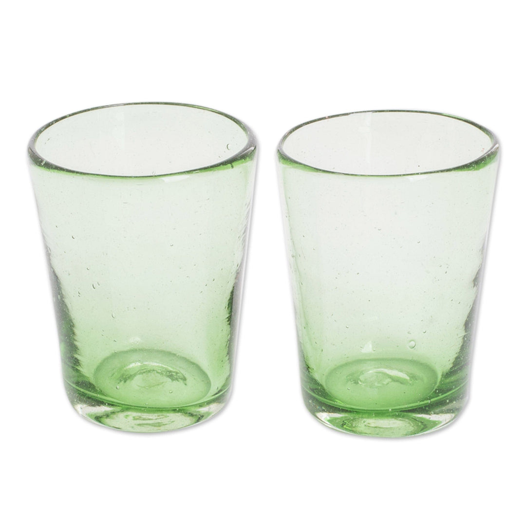 Set of 2 - Recycled Juice Glasses - Glistening Meadow
