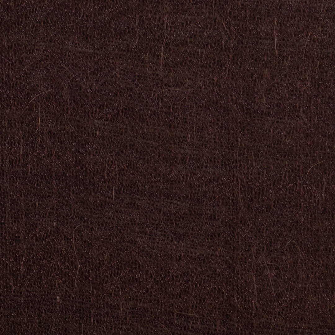 Burgundy Baby Alpaca Blend Fringed Shawl Hand-Woven in Peru - Cozy Flair