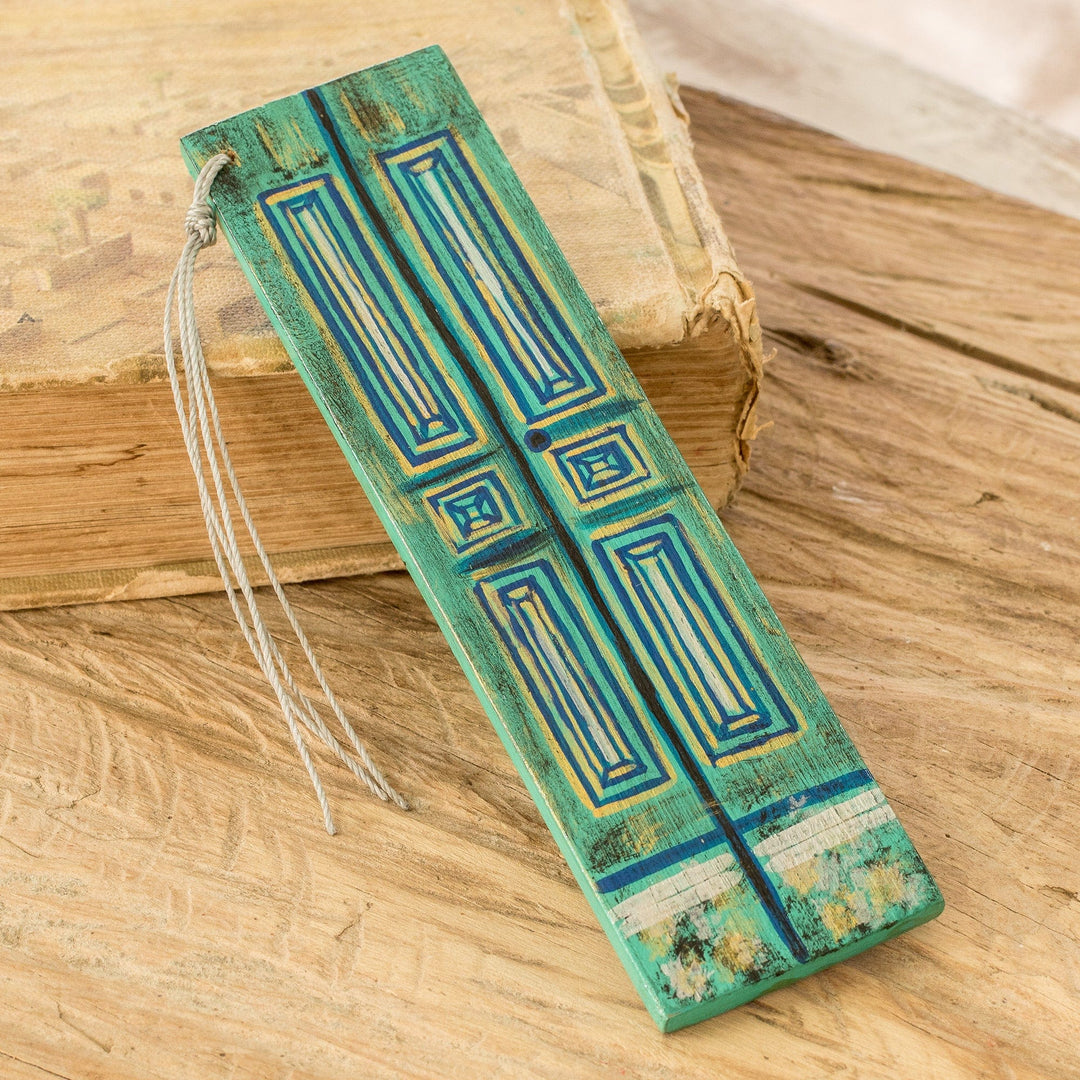 Vintage Door in Teal