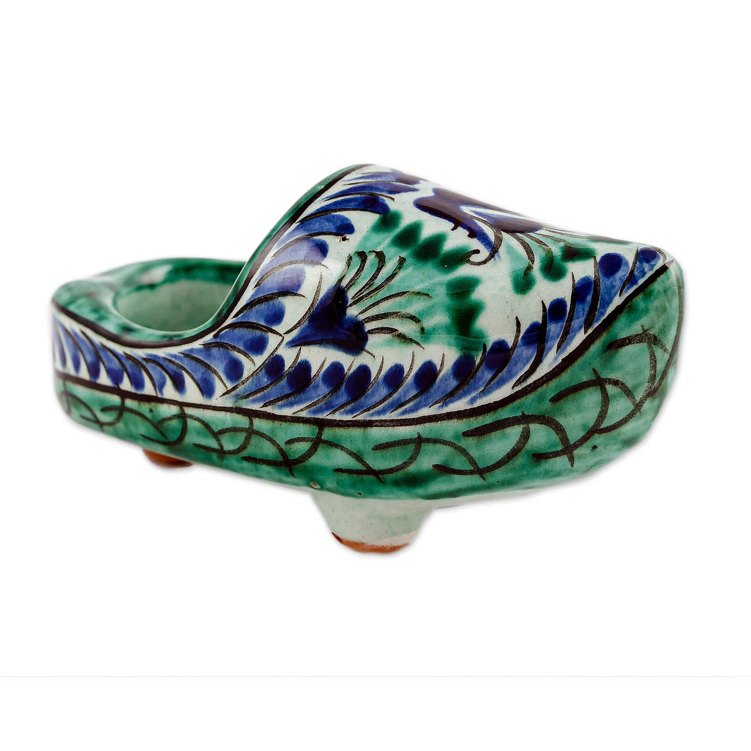 Ceramic Decorative Accent of Traditional Uzbek Kovush Shoe - Uzbek Steps