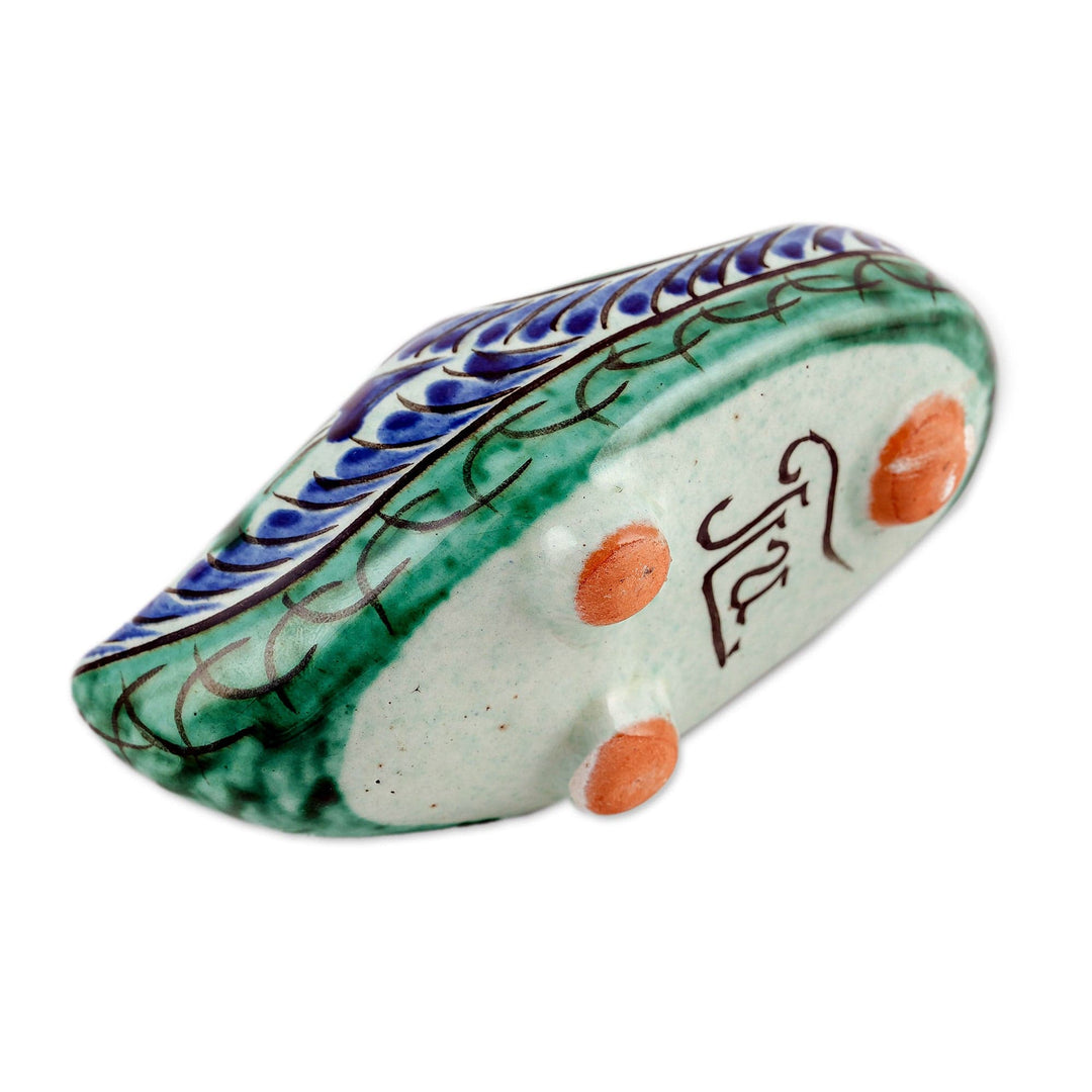 Ceramic Decorative Accent of Traditional Uzbek Kovush Shoe - Uzbek Steps