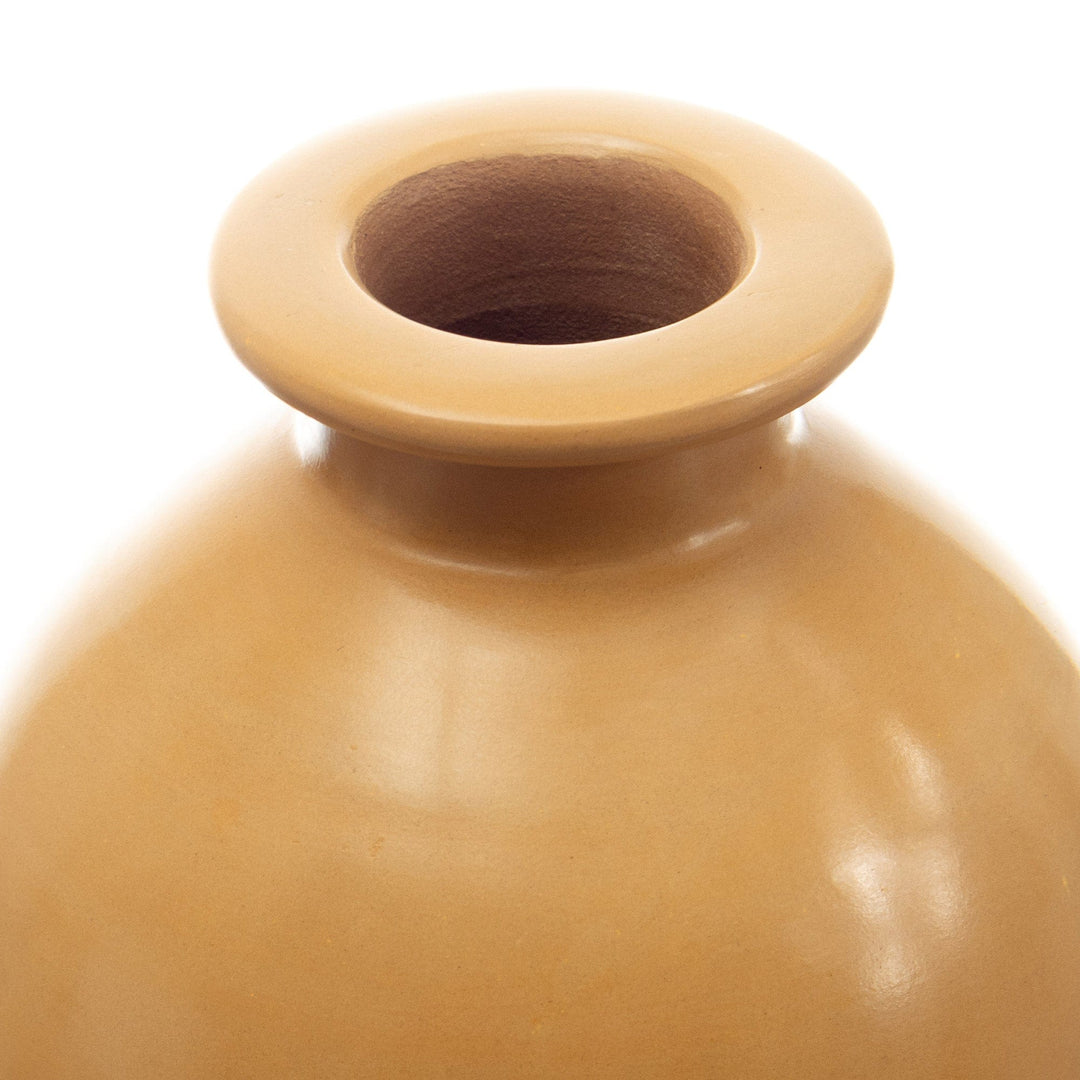 Chulucanas Decorative Vase - Honey Boca Ancha