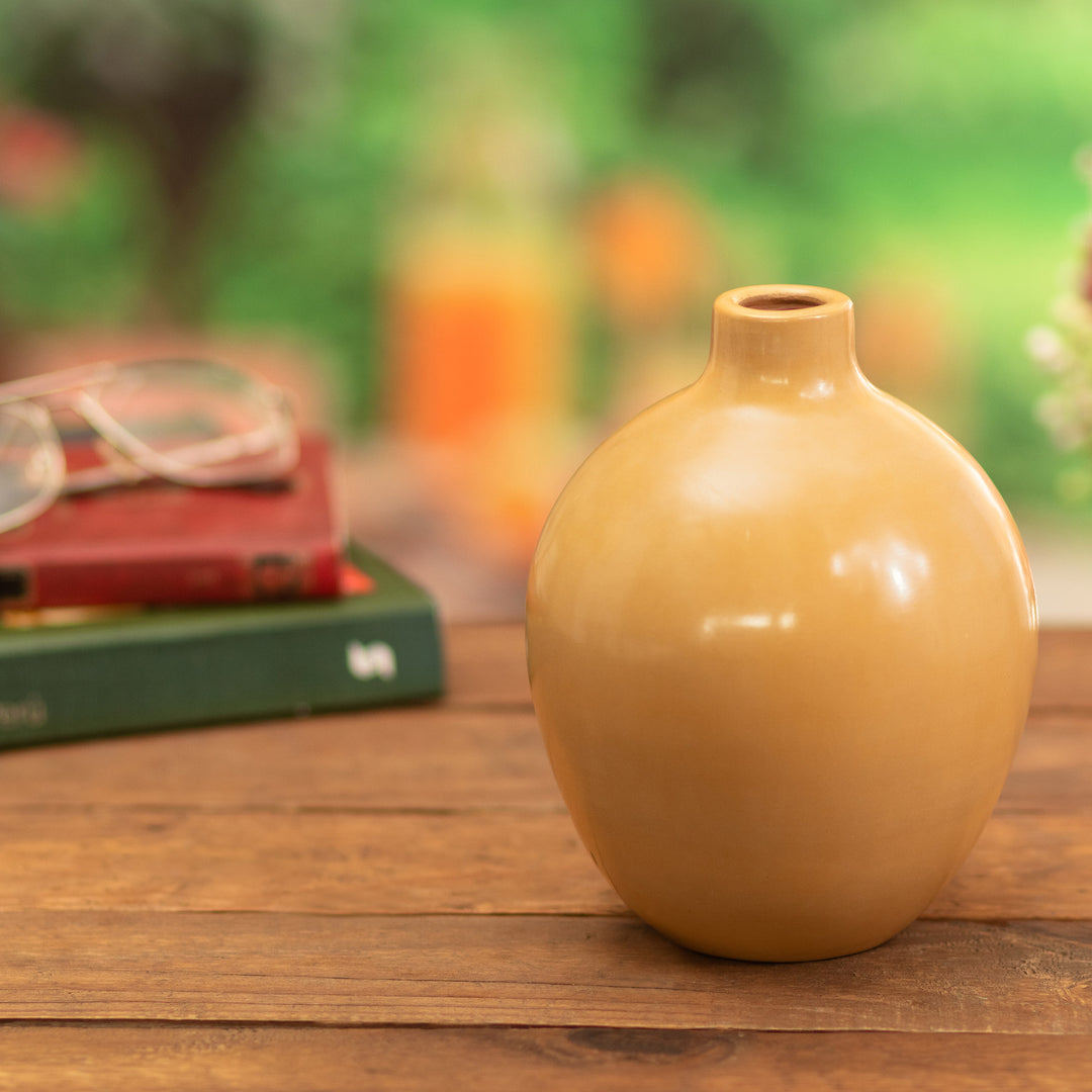 Ceramic Chulucana Style Decorative Vase Handmade in Peru - Divine Sun