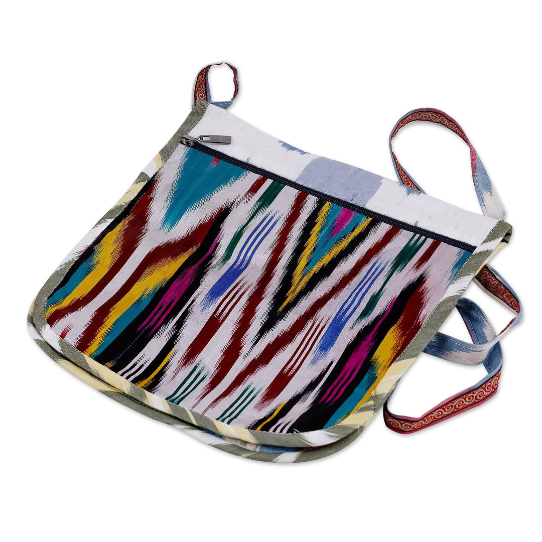 Handcrafted Silk Sling in Rainbow and Vibrant Hues - Rainbow Vitality