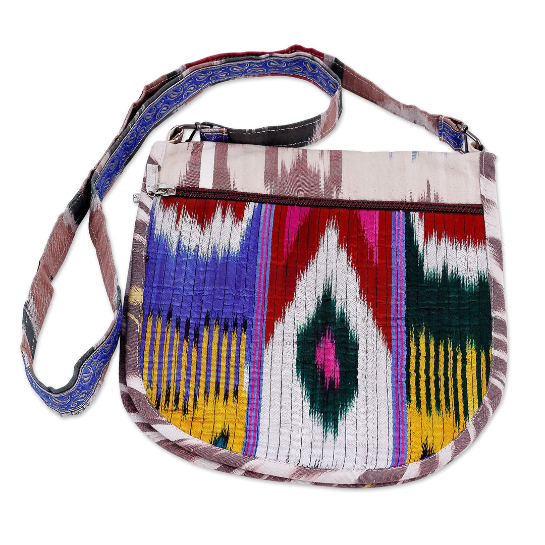 Handcrafted Silk Sling in Rainbow and Vibrant Hues - Rainbow Vitality